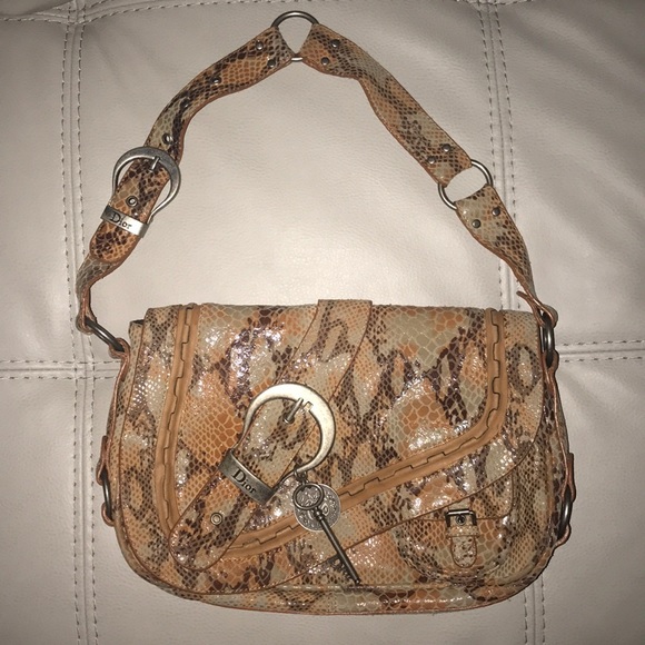 Dior Handbags - Last chance ❗️Dior gaucho saddle gold leather bag